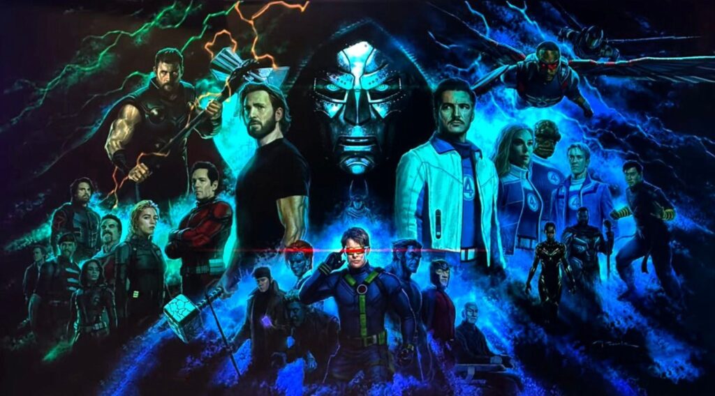 UAU! Primeiro banner de ‘Vingadores: Doutor Destino’ traz Novos Vingadores, X-Men e Quarte