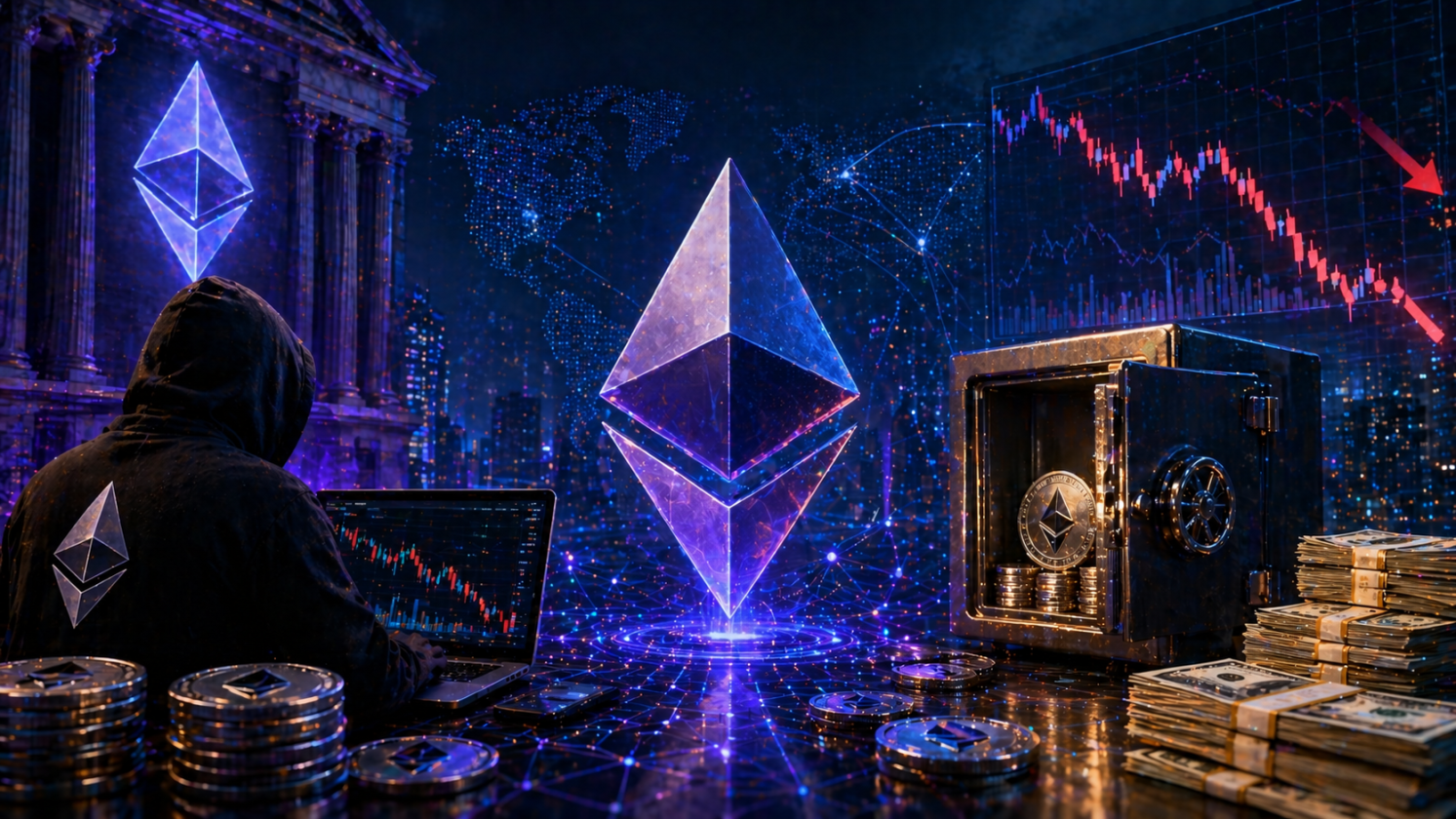 Fundação Ethereum vendeu US$ 335 milhões em ETH e ainda mantém bilhões em caixa