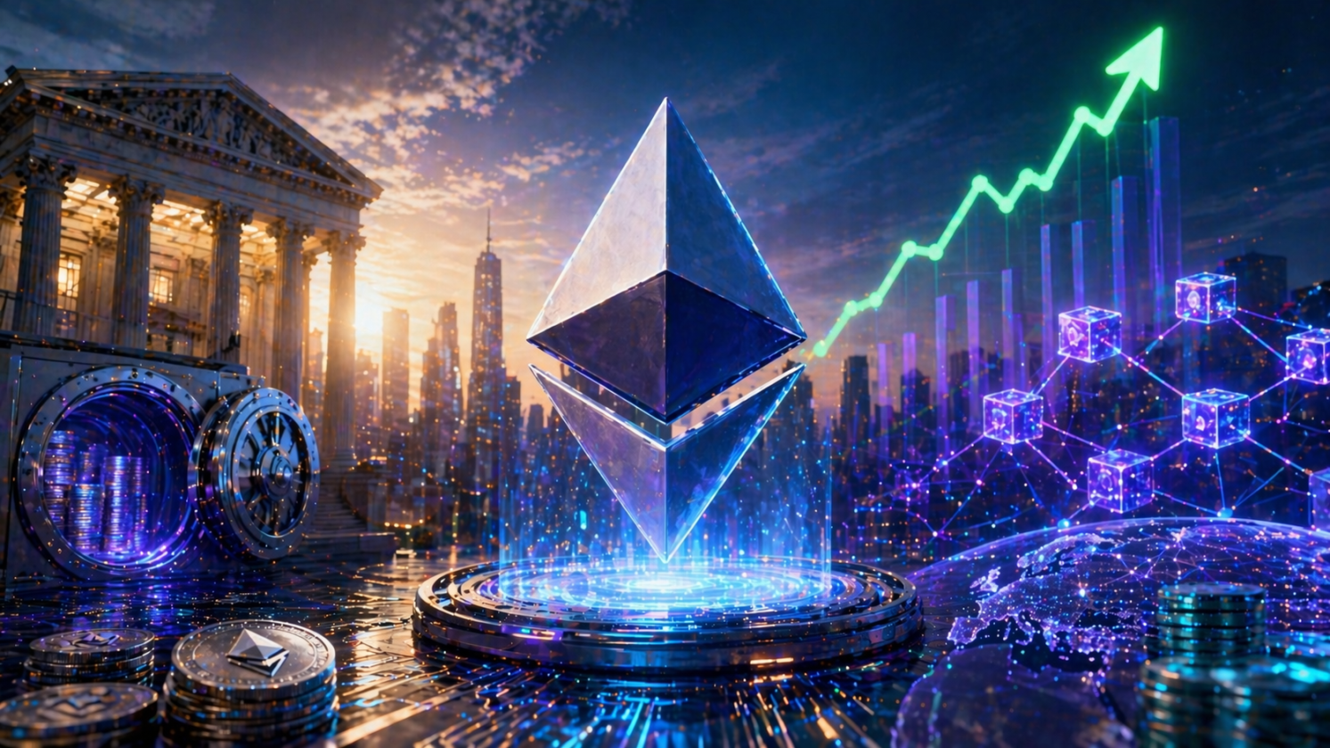 Standard Chartered volta a projetar Ethereum em US$ 25 mil — o que sustenta a tese