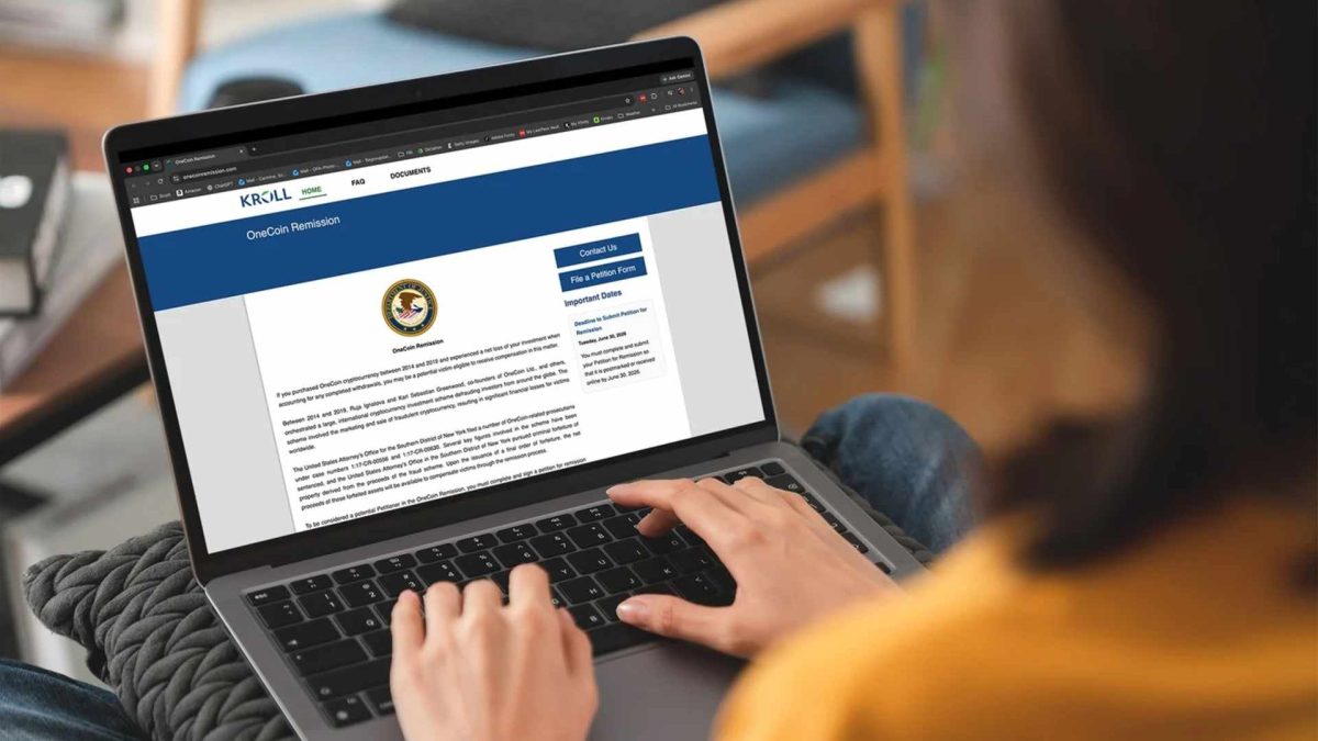 Vítimas do esquema financeiro da OneCoin recebem chance de recuperar fundos perdidos