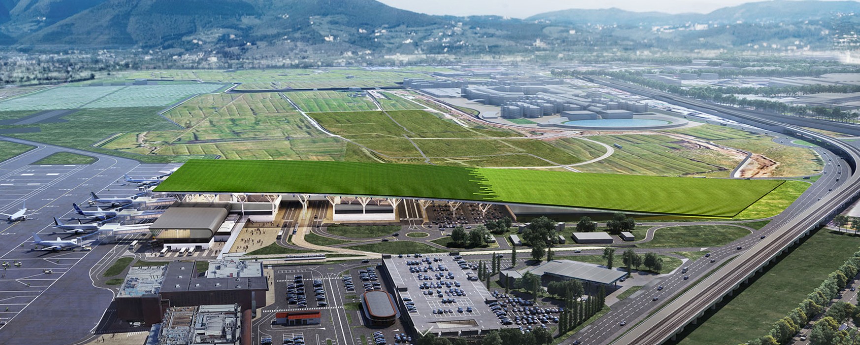 Aeroporto de Florença ganhará terminal com vinhedos no telhado
