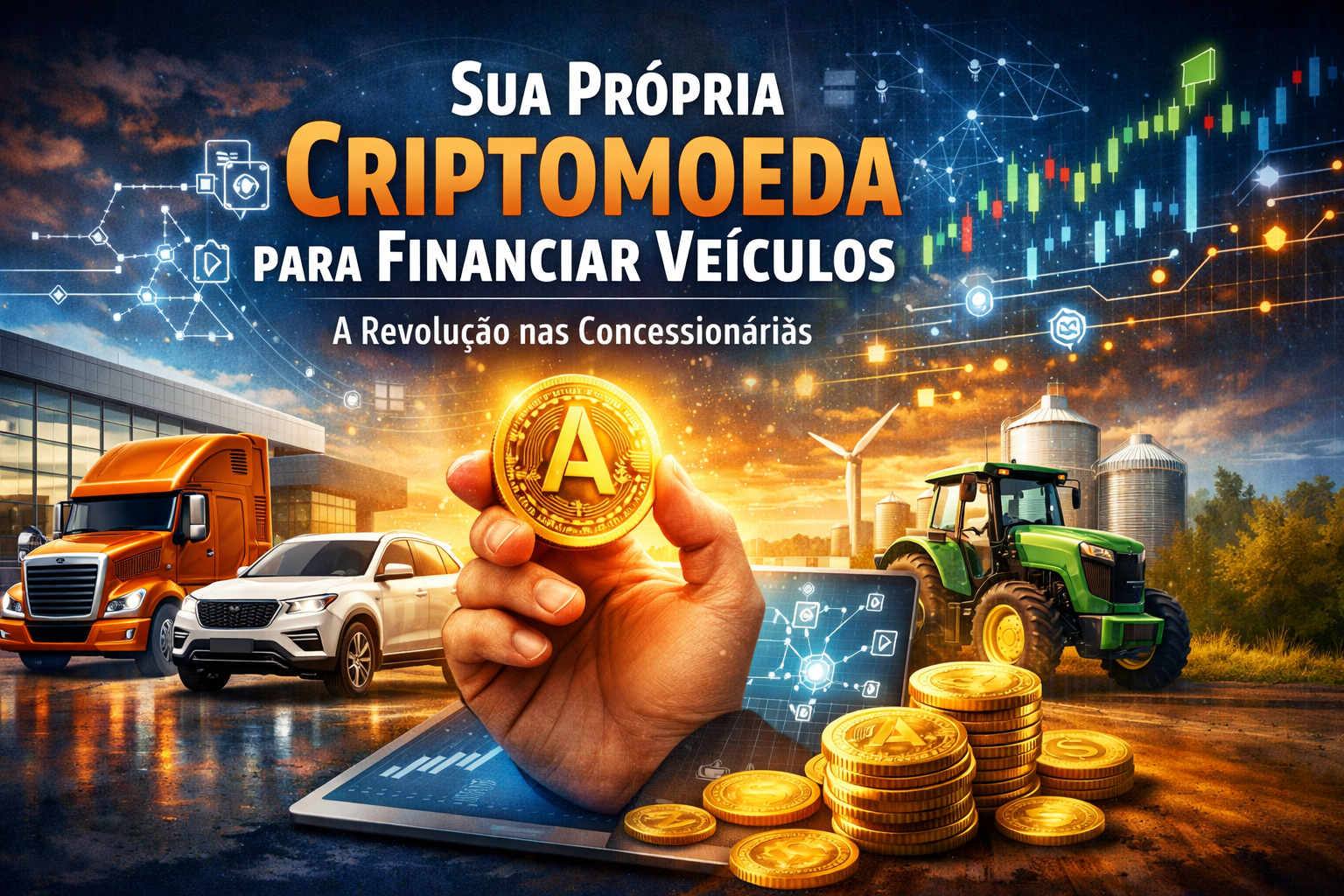 Grandes Revendas de Carros tem lucrado com sua própria criptomoeda através de venda programada para pessoas sem crédito