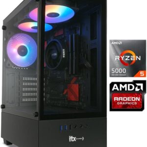 PC Gamer ITX Arena, Ryzen 5 5600G, Radeon™ Graphics Vega 7, 16GB Ram, SSD 480GB, Gabinete RGB
