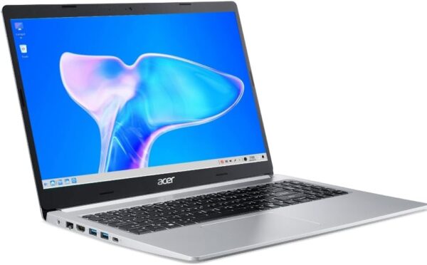 Notebook Acer Aspire5 A515-45-R36L AMD Ryzen7 5700U 12GB RAM (AMD Radeon) 512GB SSD 15.6” LED IPS Full HD Prata Teclado numérico Independente Linux Gutta - Imagem 4