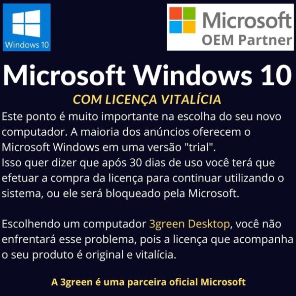 Computador Completo Desktop Intel Core i5 16GB Monitor 19.5" HDMI SSD 480GB Windows 10 3D-089 - Imagem 4
