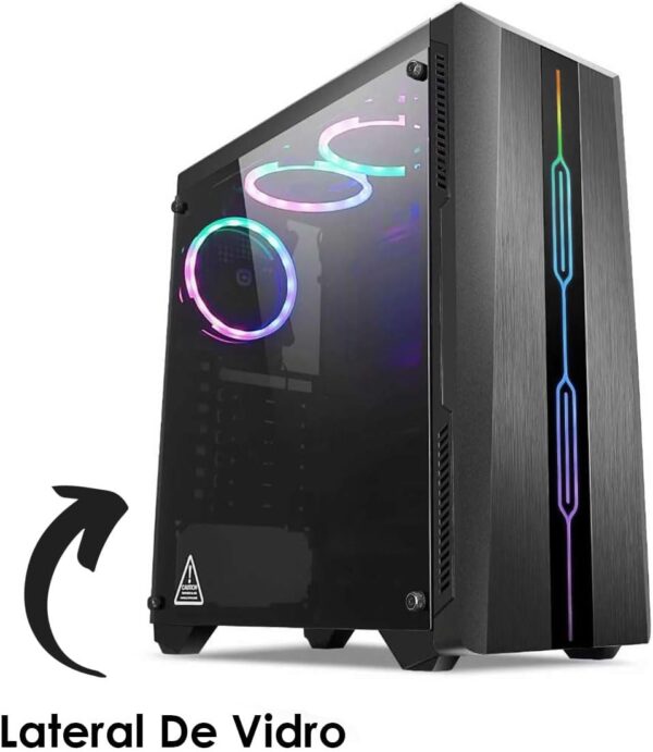 PC Gamer Intel Core i5 16GB SSD 1TB Placa de Vídeo RX 580 8GB 256 Bits Monitor 23" com Kit Gamer - Fonte 400W Real Strong Tech - Imagem 2