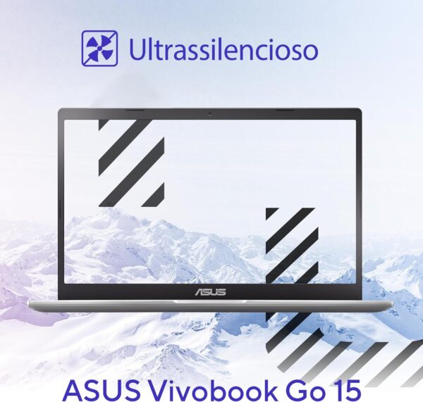 Notebook ASUS Vivobook GO 15, Intel Celeron Dual Core N4500, 4 GB, 128 GB SSD, W11 Home, 15,60" LED, Rose Pink - E510KA-BR833WS - Imagem 6