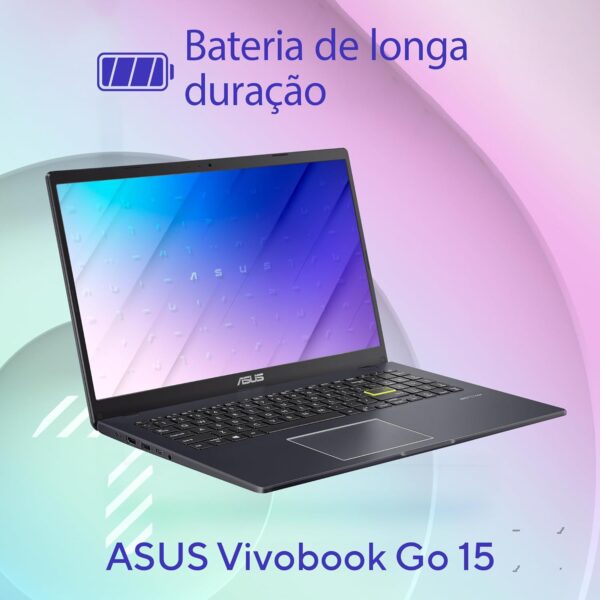 Notebook ASUS Vivobook GO 15, Intel Celeron Dual Core N4500, 4 GB, 128 GB SSD W11 Home, 15,60" LED, Star Black - E510KA-BR808WS - Imagem 3