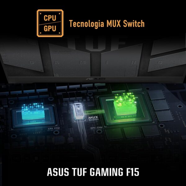 Notebook ASUS TUF Gaming F15, NVIDIA RTX3050, Intel Core I5, 8GB, 512GB, KeepOS, Tela de 15,6", Cinza - FX507ZC4-HN100 - Imagem 14