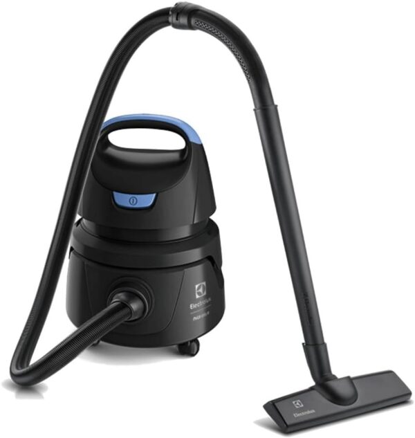 Aspirador água pó Electrolux compacto potente função sopro 1400W 12 L total 5 L util protetor termico AWD01