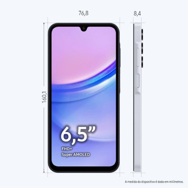 Smartphone Samsung Galaxy A15 4G 128GB - Azul Escuro - Imagem 10