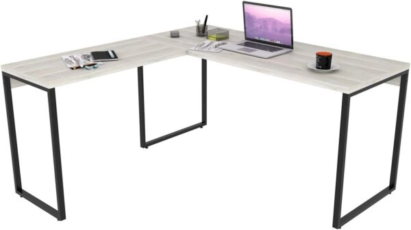 Mesa Escrivaninha Em L 2 Peças Trevalla Kuadra ML150 Carvalho - Imagem 11