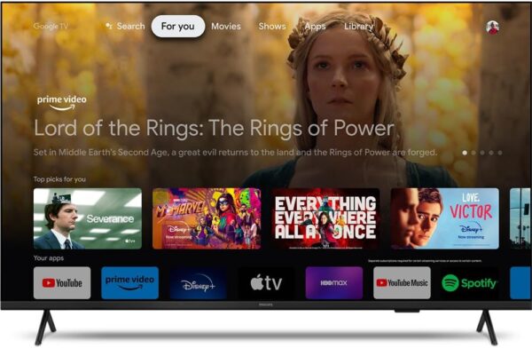 Smart TV Philips 70" 4K 70PUG7408/78, Google TV, Comando de Voz, Dolby Vision/Atmos, VRR/ALLM, Bluetooth - Imagem 4
