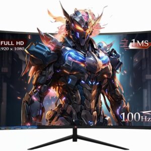 Monitor Curvo 27 Polegadas100Hz Full HD LED – Tela 1500R, 1MS, 98% sRGB, HDMI/VGA, Adaptive Sync, Ajuste de Inclinação e Filtro de Luz Azul para Jogos e Home Office (Polegadas, 27)