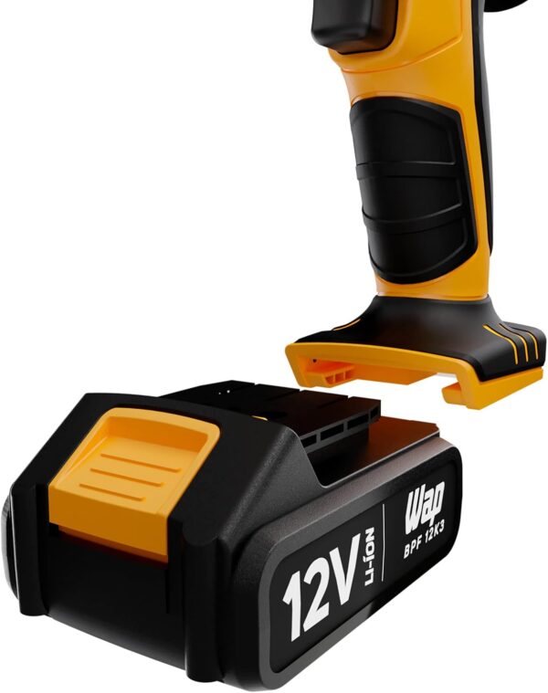 WAP Parafusadeira e Furadeira à Bateria 12V BPF-12K3, Kit de 13 Acessórios e Maleta, Empunhadura Emborrachada, Bivolt - Imagem 8