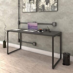 Mesa Escrivaninha Industrial 150cm Trevalla Kuadra ME150-E10 Carvalho